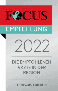 Focus Empfehlung - Empfohlene Ärztin der Region 2022