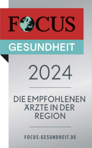 Focus Empfehlung - Empfohlene Ärztin der Region 2024